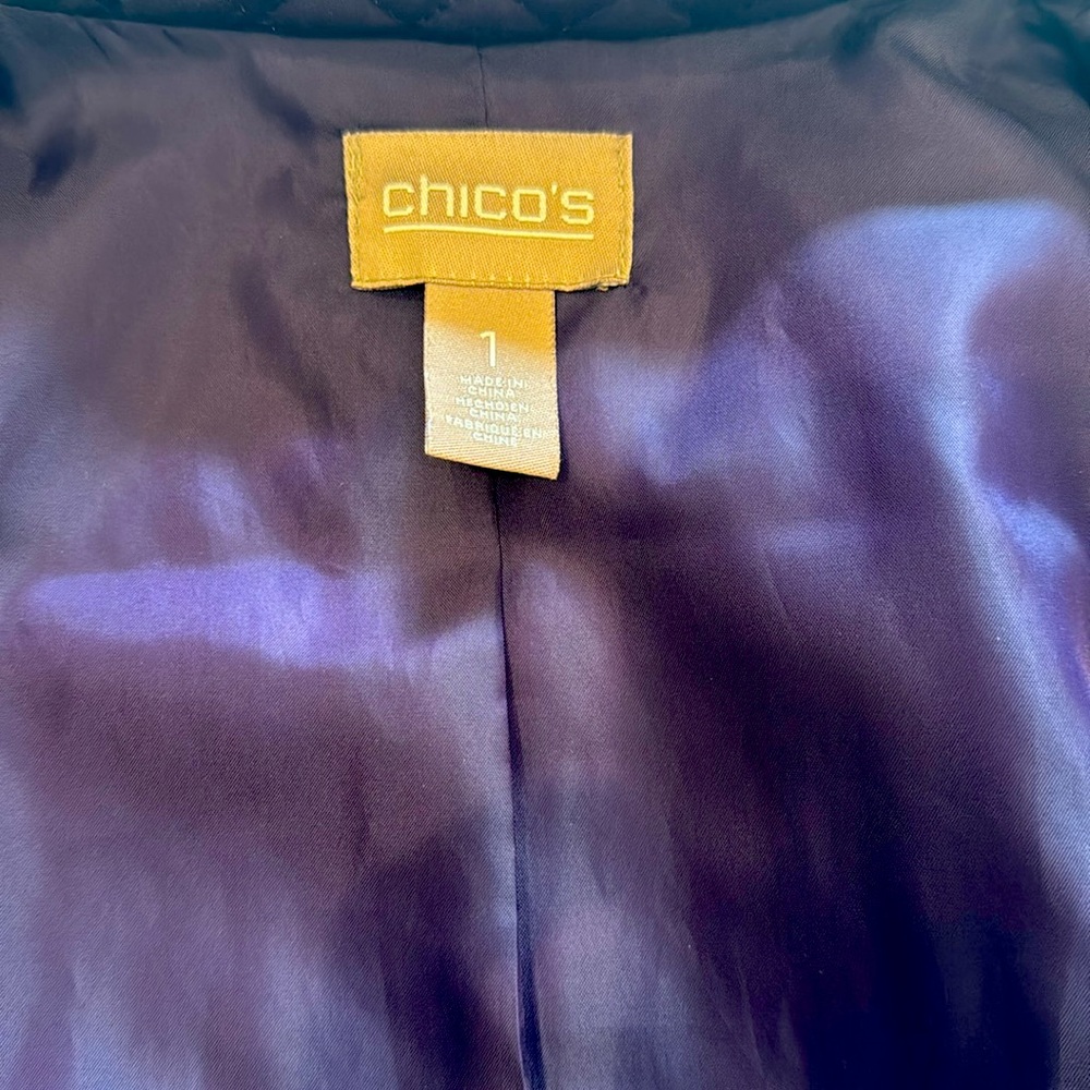 Chico’s ladies Size 1 purple vest. - Picture 5 of 5